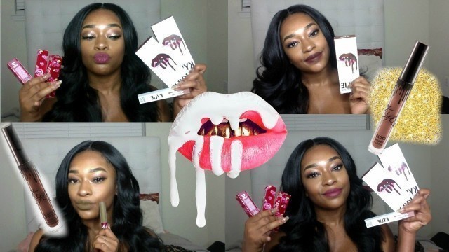 'Kylie Cosmetics & Lime Crime Lip Swatches!'