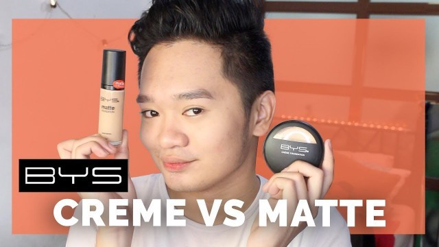 'BYS Creme vs Matte Foundation Review (Oily and Acne Prone!)'