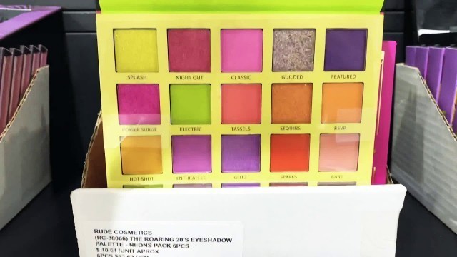 'Cosmeticos Paleta de Sombras The Roaring 20\'S Rude Cosmetics – Neons l Cosmeticos al por Mayor'