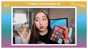 'TRYING CHEAP MAKEUP | BYS & OXX STUDIO || BUNZEL'