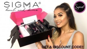 'SIGMA BEAUTY HAUL AND REVIEW ♡ | Chantelle Lili'