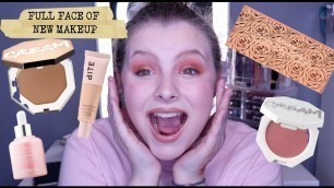 'FULL FACE OF NEW MAKEUP// FT. SIGMA BEAUTY, FENTY BEAUTY, BITE BEAUTY, NATASHA DENONA, AND MORE!'