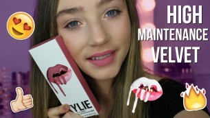 'Kylie Lip Kit | High Maintenance | Review + Swatches'