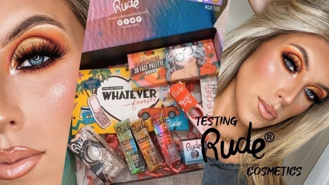 'TESTING RUDE COSMETICS | EYESHADOW & FACE PALETTE REVIEW 2020 | Review & Tutorial'