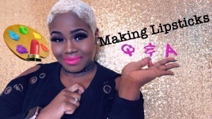 'Making lipstick Q&A | How to start your own cosmetic line'