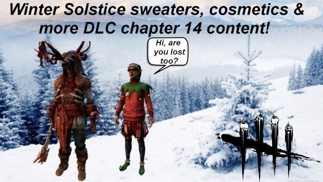 'Dead By Daylight| Chapter 14 DLC cosmetic sneak peaks! Winter Solstice Event sweaters!'