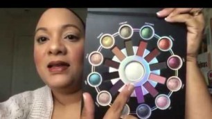 'BH Cosmetics Zodiac Palette Swatches and Simple Look'