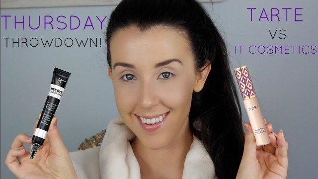 'Tarte Shape Tape VS Bye Bye Under Eye Concealer | THURSDAY THROWDOWN!'