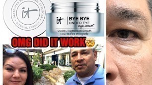 'IT Bye Bye Under Eye Cream For Puffiness WEAR TEST'