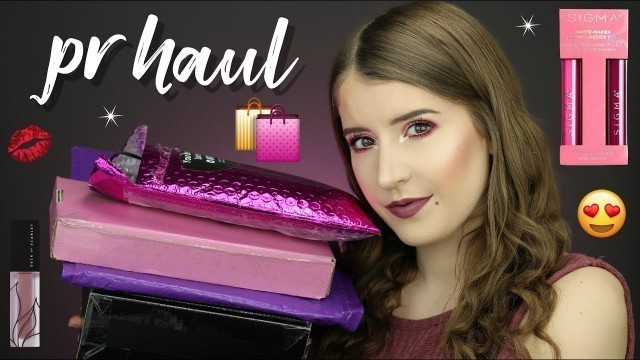 'PR HAUL 2019 | GRANDE COSMETICS, SIGMA BEAUTY, & MORE!'