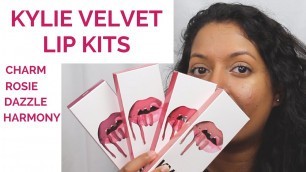 'Kylie Jenner Velvet Lip Kits Review & Swatches'