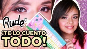 'RUDE COSMETICS: PALETA DE GLITTERS | UNITED SHADES OF GLITTER + MAQUILLAJE ROSE GOLD'