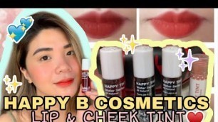 'HAPPY B COSMETICS LIP&CHEEK TINT'