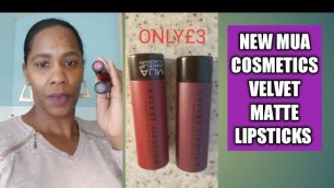 'Reviewing mua  cosmetics velvet matte lipsticks#muacostemics #mua #shakuraandthegirls'