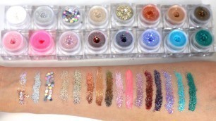 'Lit Cosmetics Glitter Swatches | GET SWATCHED'