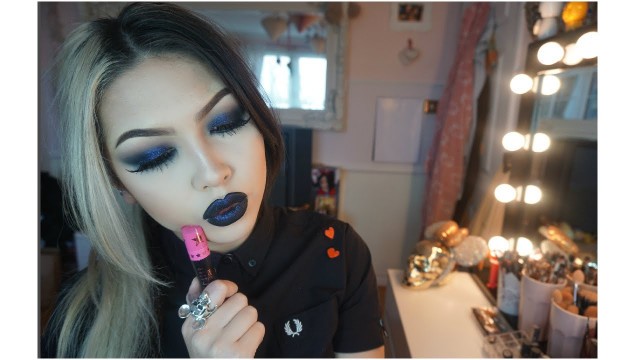 'Gothic, Dark Makeup Look Using Jeffree Star Cosmetics Weirdo'