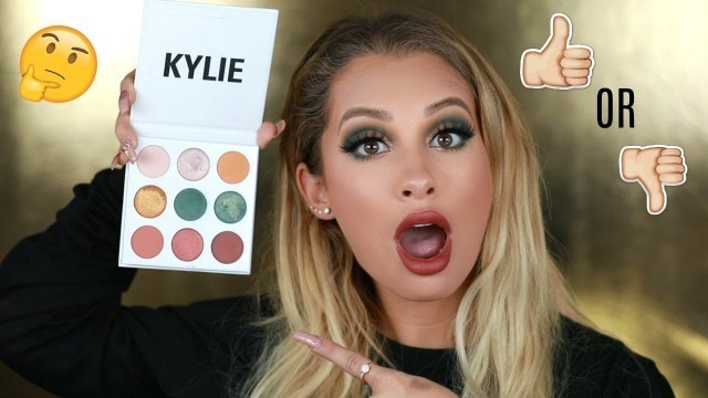 'KYLIE COSMETICS BLUE HONEY EYESHADOW PALETTE + NEW VELVETS REVIEW'