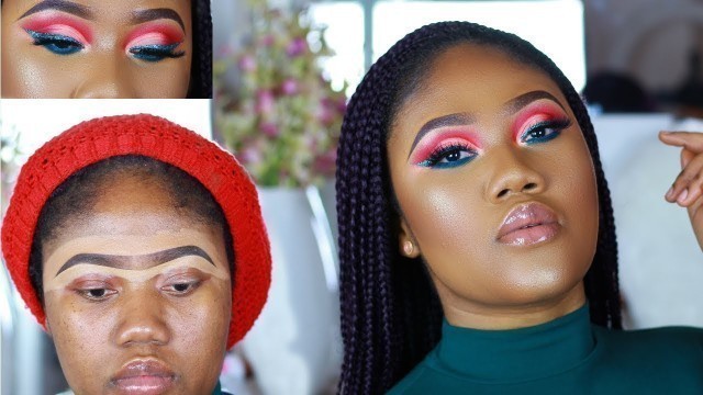 'CUTCREASE AND GLITTER WINGED LINER TRANSFORMATION|MULAC COSMETICS DIFFERENT II PALETTE| 2018 SLAY'