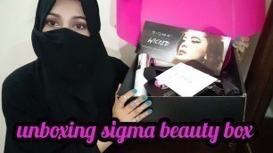 'unboxing sigma beauty products || zainab numan'