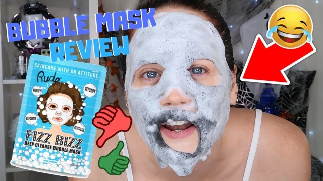 'RUDE COSMETICS BUBBLE FACE MASK REVIEW *5 MINUTE FRIDAY*'