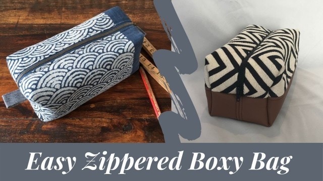 'HOW TO SEW A BOXY BAG with FREE PDF PATTERN | Step-by-step Tutorial for beginners'