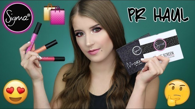 'SIGMA BEAUTY PR HAUL | EYESHADOW PALETTES, LIPSTICK, & MORE!'