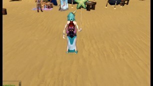 '(RS3) Runescape 2018 Beach Event - Goebie Backpack Token Cosmetic Override (CC)'