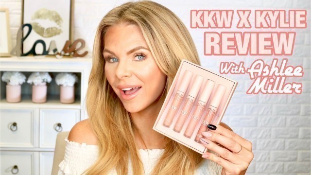 KKW X KYLIE COSMETICS Creme liquid lipstick set review with Ashlee Miller from Something Beautiful S