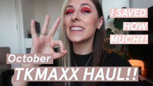 'OCTOBER TKMAXX HAUL | MY BEST ONE YET?! | PLUS... I found JEFFREE STAR COSMETICS IN TKMAXX?!'