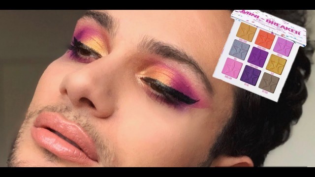 'Pink and Gold Eye Makeup Tutorial || Mini Breaker Palette || Jeffree Star Cosmetics || 