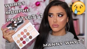 'BRUTALLY HONEST MORPHE x MANNY MUA GLAM PALETTE REVIEW !'