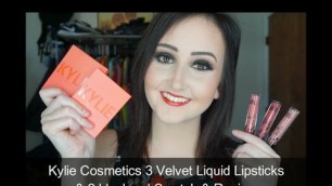 'KYLIE COSMTEICS VELVET LIQUID LIPSTICKS | BLUSHES | SWATCHES & REVIEW'