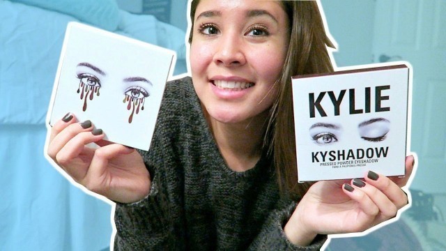 'KYLIE JENNER BURGUNDY EYESHADOW PALETTE?! | Haleina Marie'