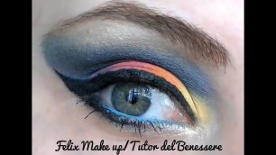 'TUTORIAL MAKE UP MULTICOLOR CON PALETTE DIFFERENT MULAC COSMETICS'