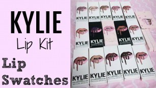 'REVIEW OF KYLIE LIP KITS | Matte and Velvet | Lip Swatches'