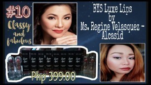 'BYS Luxe Lips by Regine Velasquez-Alcasid / Honest Review / Make-up Vlog'