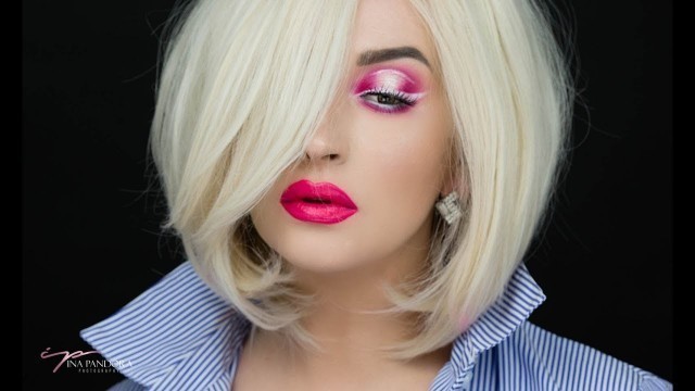 'soft glam party makeup pink makeup tutorial pink eyeshadow using Sigma Beauty'