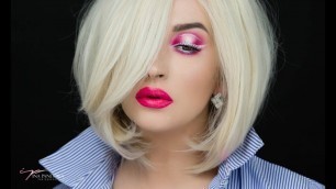 'soft glam party makeup pink makeup tutorial pink eyeshadow using Sigma Beauty'