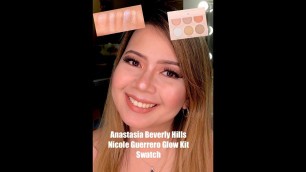 'ANASTASIA BEVERLY HILLS NICOLE GUERRIERO GLOW KIT SWATCH'