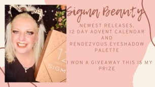 'Sigma Beauty Advent Calendar + Rendezvous Eyeshadow & Swatches| I Won A Giveaway!|'