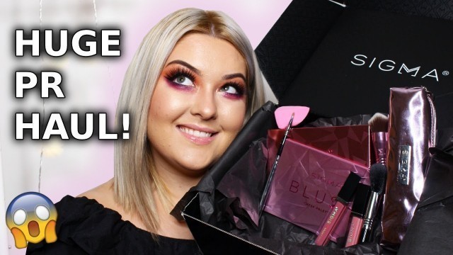 'HUGE!! Sigma Beauty PR Unboxing | What PR Small Beauty Influencers Get!!'