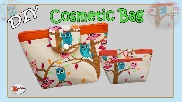 'COSMETIC BAG SEWING TUTORIAL |   | DIY COSMETIC BAG TUTORIAL | FREE MAKEUP BAG PATTERNS TO SEW'