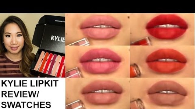 'KYLIE LIPKIT REVIEW+SWATCHES on Asian skin | yellow skin tone'