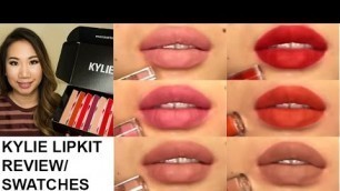 'KYLIE LIPKIT REVIEW+SWATCHES on Asian skin | yellow skin tone'