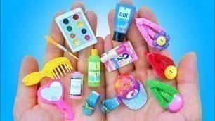 '24 DIY MINIATURE BARBIE Cosmetics,Makeup Kit,Shoes,Hat,Hairclip and More !'