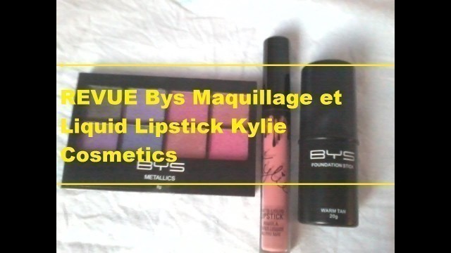 'REVUE :Kylie Cosmetics +Fond de teint stick+Palette Pink Purples Bys Maquillage 