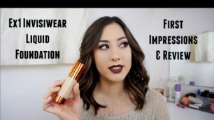 'EX1 Invisiwear Liquid Foundation l First Impressions & Review'