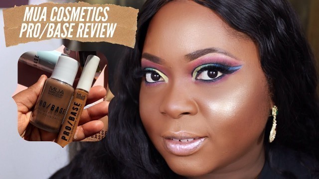 'MUA COSMETICS PRO/BASE FOUNDATION, CONCEALER AND POWDER WEAR TEST + REVIEW| OILY SKIN'