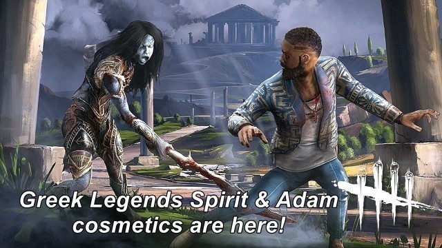 'Dead By Daylight live stream| Greek Legends Spirit & Adam cosmetics! 1000 auric cells giveaway!'