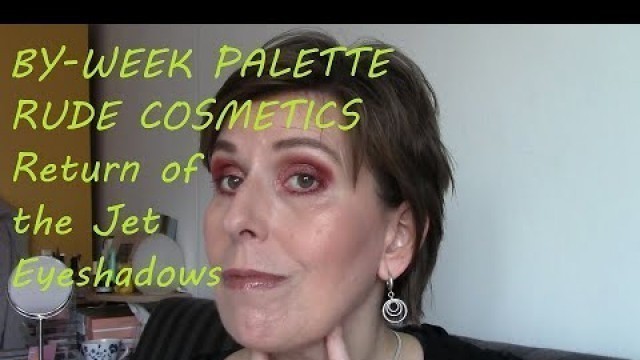 'Bi -Week pallet Rude Cosmetics Return of the Jet Eyeshadows #RudeCosmetics #makeup'